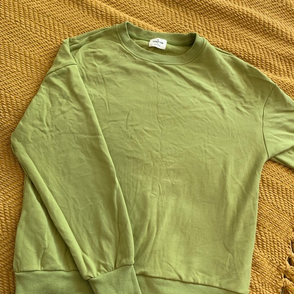 Matcha green fleece sweatshirt - Picture 2 of 2